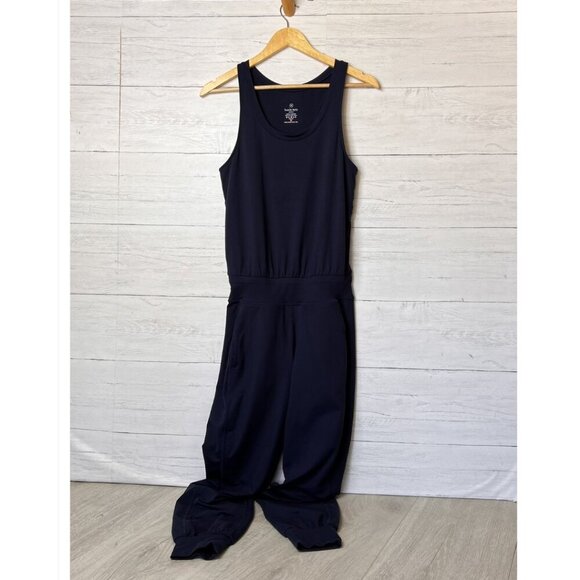 Sweaty Betty Jumpsuit Womens Size XS Navy Blue Gary Pockets Jogger Legs - Picture 1 of 16